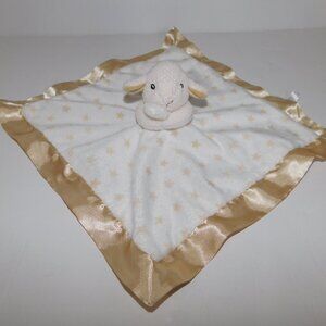 Cloud B Peakaboo lovie Cream Gold Tan Lamb Sheep  Security Blanket Baby Lovey